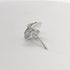 Pure Silver Blue Color Flowers Pack of 5 Pcs Total 11g